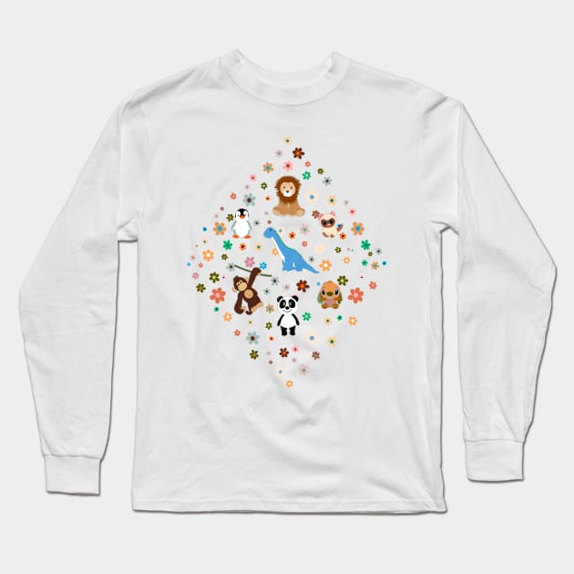 My childhood toys Long Sleeve T-Shirt by cesartorresart